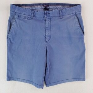 Johnnie O Shorts Mens 36 Blue Mulligan Performance Chino Relaxed 9" Stretch
